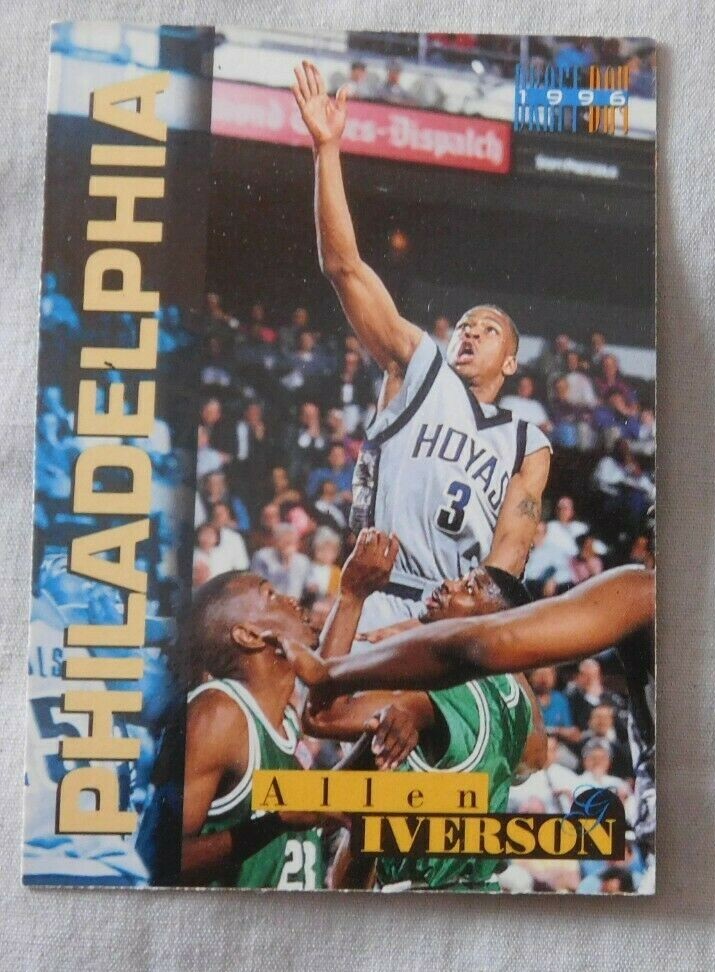 1996-97 Score Board Draft Day #1A ALLEN IVERSON Rookie