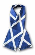 Scotland Cross Country Lightweight Flag Printed Knitted Style Scarf 8"x60"
