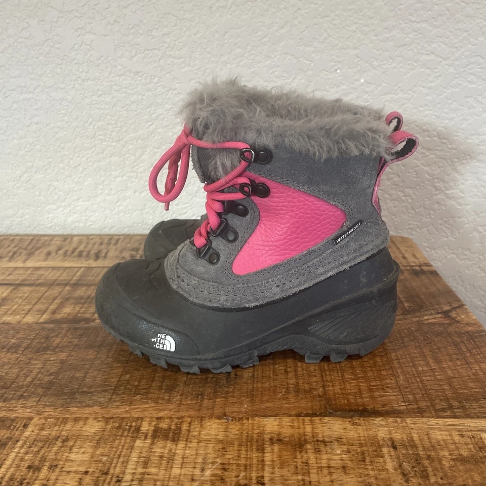North Face Niñas 1 Shellista Extreme NF0A2T5V Rosa Nieve Invierno Botas Impermeables Foto 2 de 4
