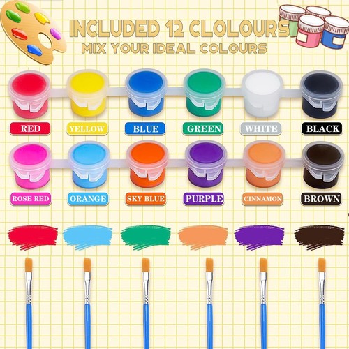 280 PCS Mini Acrylic Paint Set 20 Pack Washable Watercolor Paint for Kids in ... - Picture 4 of 7