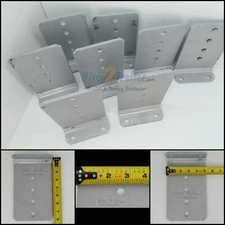 (8) Vertical adjustable Boat Trailer Bunk Bolster L Brackets 5" by 8" Aluminum 