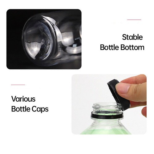 20pcs 250ml Reusable Plastic Juice Bottles 38mm Caliber Clear Beverage Container - Picture 4 of 20