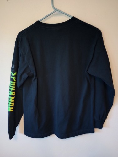 Spiderman Mad Engine Marvel Youth Xl Long Sleeve Navy T-Shirt 2002 Vintage - Picture 5 of 5