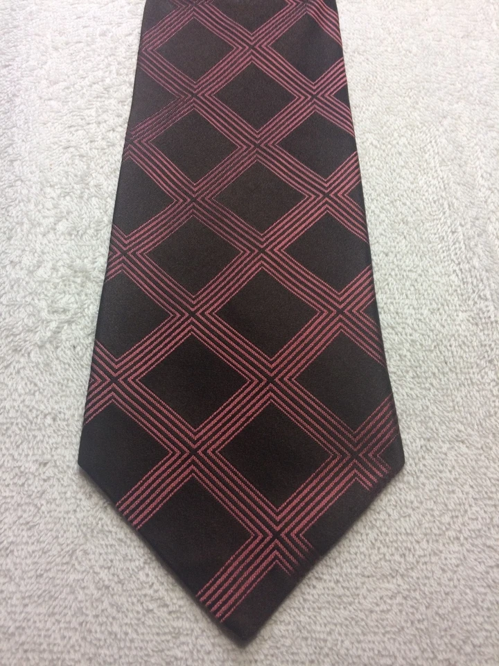 MURANO 男式领带棕色带 MAUVE 4 X 60 — 第 2/4 张图片