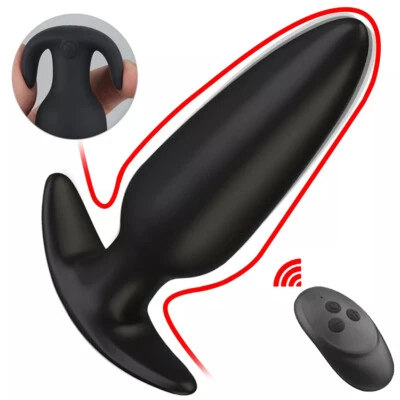 ZEROSKY Silicone-Vibrating-Anal-Butt-Plug-Male-Prostate-Massager-Vibrator-G-spot-Dildo