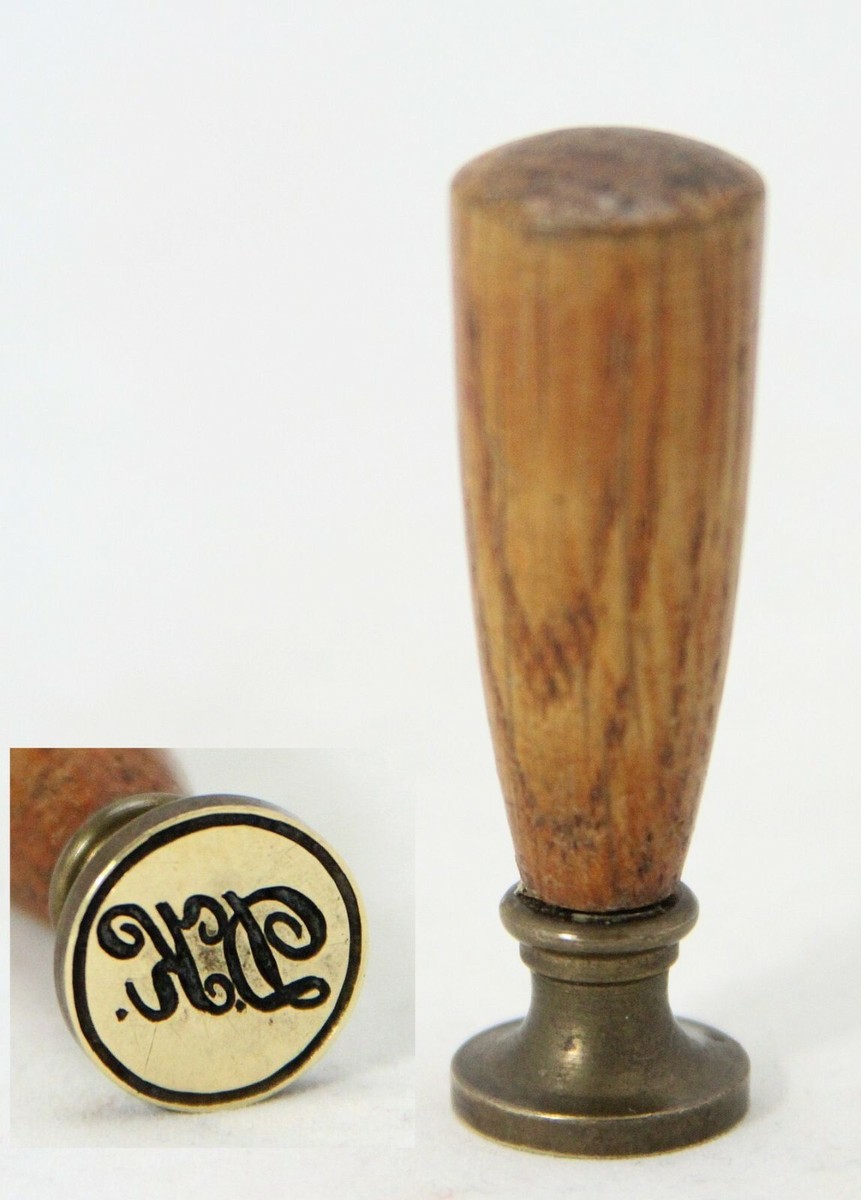 antique Wax Seal stamp, initials / letters: D.K. | eBay