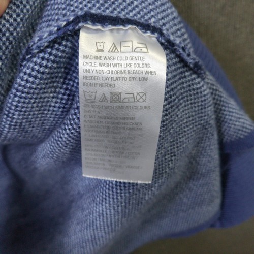 Isaac Mizrahi Live Cardigan Womens 1X Open Sweater 3/4 Sleeve Blue Zebra Stripes - Picture 5 of 12