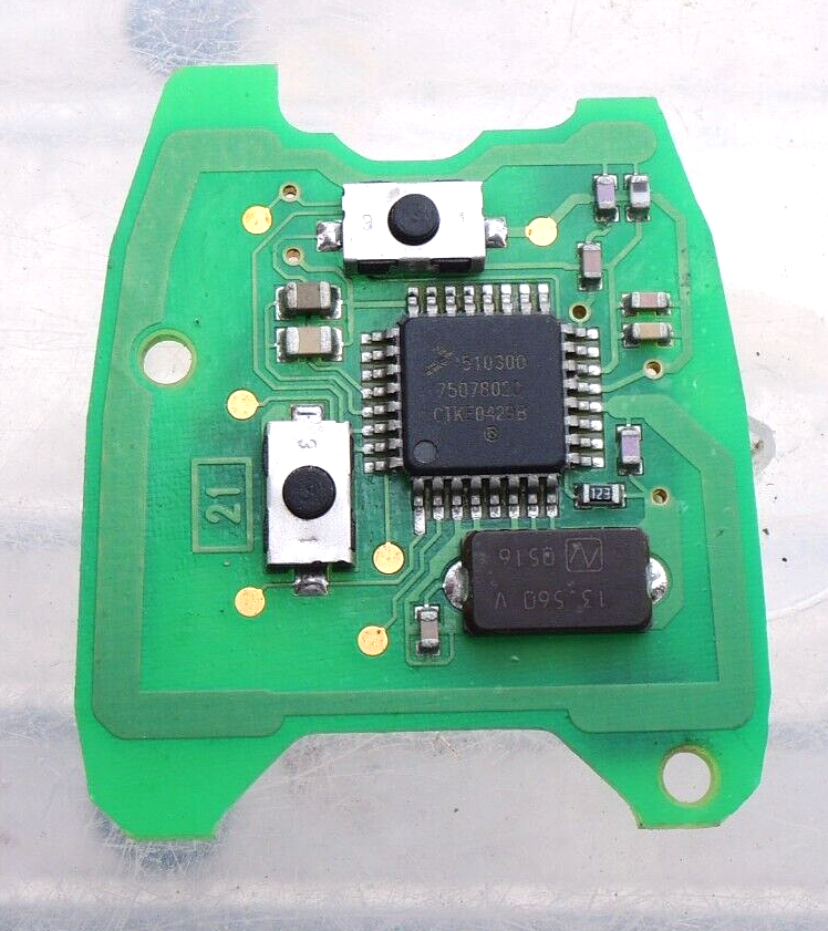 Ref110 Genuine CITROEN PEUGEOT 2 Button Remote Key Fob PCB Board
