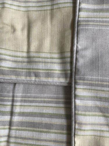 Laura Ashley Stripe camomile fabric Cushion Cover 20 “ Piped Zipped X 3 - Picture 3 of 8