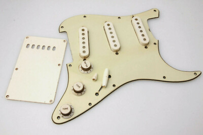 Aged ST-62' Pickguard Ass. Green&Parchment fits Fender Strat  US/Vint.Mex Series