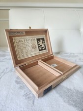Drew Estate Liga Privada No. 9 Flying Pig Empty Wooden Cigar Box 10⅛x6¾x1¼