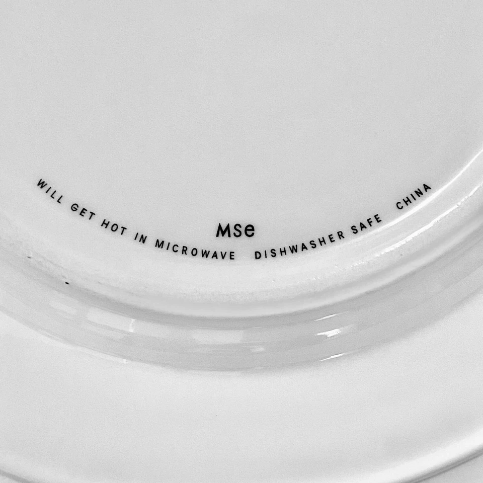 3 PLATOS DE CENA / mse MARTHA STEWART Hiedra Blanco Amarillo Verde Vides Hojas de Hoja Foto 2 de 4