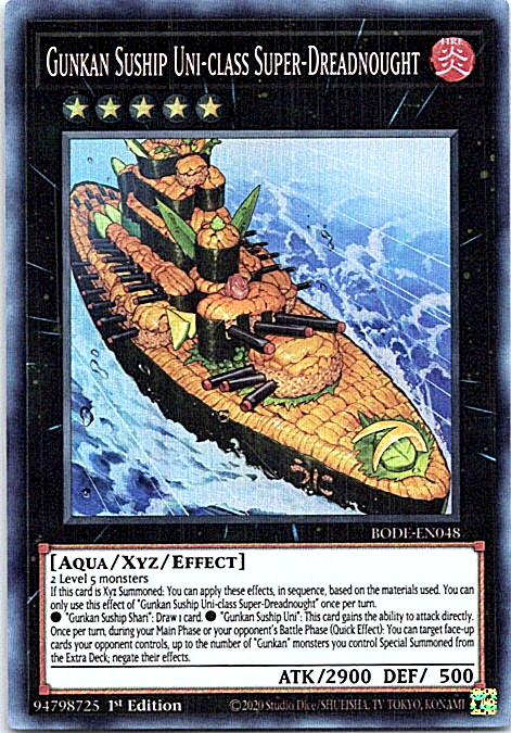 Gunkan Suship Uni-Class Super-Dreadnought BODE-EN048 Yu-Gi-Oh