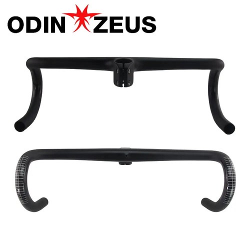 Manillar integrado de carbono de 6 grados para bicicleta de carretera 400/420/440 mm con montaje en computadora - Imagen 3 de 26