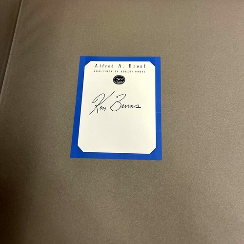 Ken Burns OUR AMERICA Signed First later Printing Illustrated Art Photography F - Imagen 3 de 18