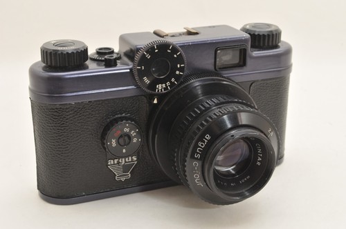 Argus BLACK C4 35mm film camera RARE! - CRN-72
