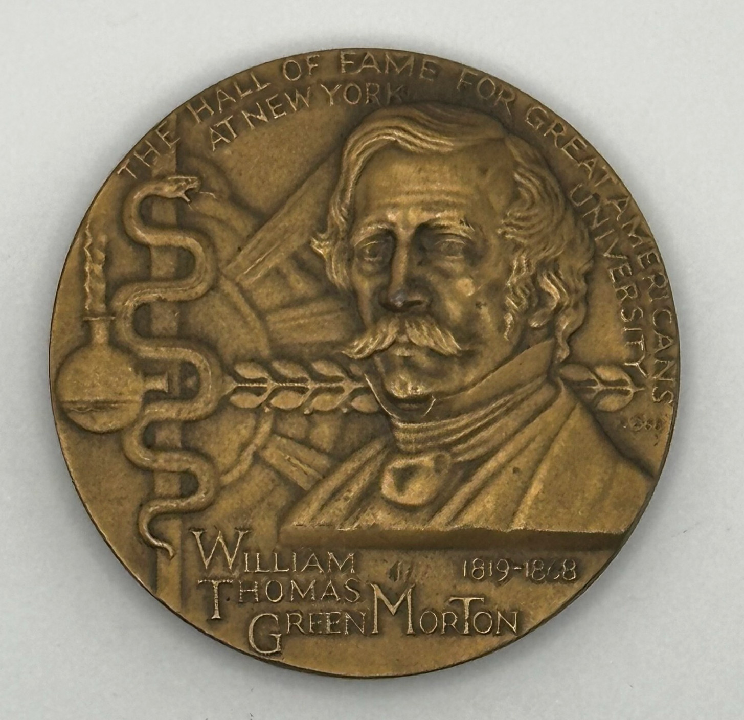William Thomas Morton Hall Of Fame Bronze Medal Belski