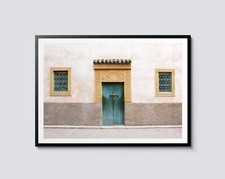 Moroccan House Print, Travel Photography Poster, Landscape Wall Art,
