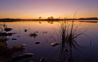 Foto 6x4 Sonnenuntergang über Fell Loch Ein perfekt stiller Winterabend mit SCA C2009