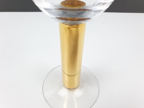 Orrefors Crystal Nobel Jubilee Gold Claret Champagne Glass  Made In Sweden - Picture 4 of 9
