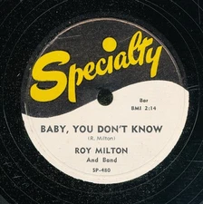 78tk-R&B -SPECIALTY 480-Roy Milton