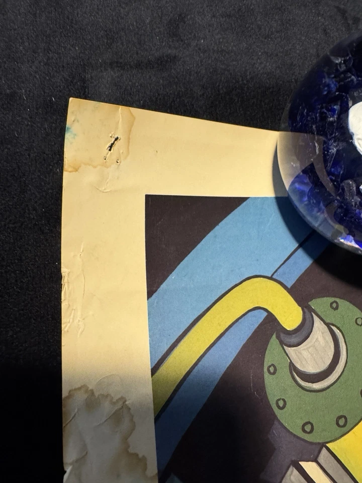 Póster vintage de la antorcha humana Marvel Alex Schomburg 1984 23x29 Foto 4 de 4