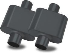 Pair Of Single Chamber Performance Race Muffler 3 Centercenter Universal Steel Pair Of Single Chamber Performance Race Muffler 3 Centercenter Universal Steel