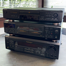 Sony HiFi-System Set schwarz: STR-DE325 Receiver RDS, CDP-XE320 CD, Auto Reverse