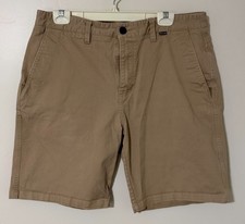 Hurley Chino Walk Shorts-Men's 36 x 9" Inseam Khaki Tan-AV7935