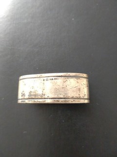 Hallmarked Solid Silver Napkin Ring 19.2 grams
