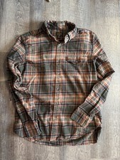 J.CREW Men's Plaid Cashmere Blend Shirt M Long Sleeve
