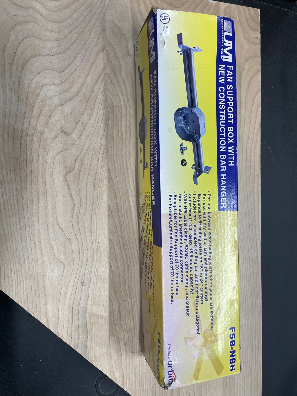 Caja de soporte de ventilador expandible UMI con suspensión de barra de construcción nueva