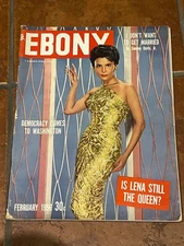 Ebony Magazine Feb 1956 Cover  Photo of Lena Horne