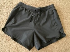 All in Motion Girls XL 14/16 Black Athletic Shorts, Lined, Drawstring Waist