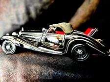 RARE CMC 1936 Mercedes-Benz 500K Spezialroadster Closed 1:24 Scale Inv. #1821