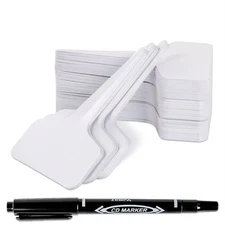 200pcs 4 Inch T-Type Plant Name Tags - Waterproof Plastic Garden Labels with