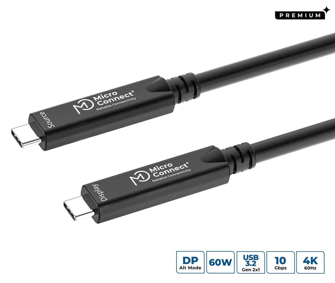 MicroConnect MC-USB3.2CC075-8K-OP Premium Optic Fiber USB-C 3.2