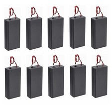 10x Plastic 18650 Battery Storage Case 2 Slots 3.7V Holder ON Off Switch C845