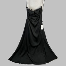 ASTR the Label Gala Slip Dress Women's Size S Black Strappy Back Lace-Up NWT