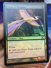 Foil Birds of Paradise • Pack Fresh / Gradeable • 10th Edition • Mtg (2186)