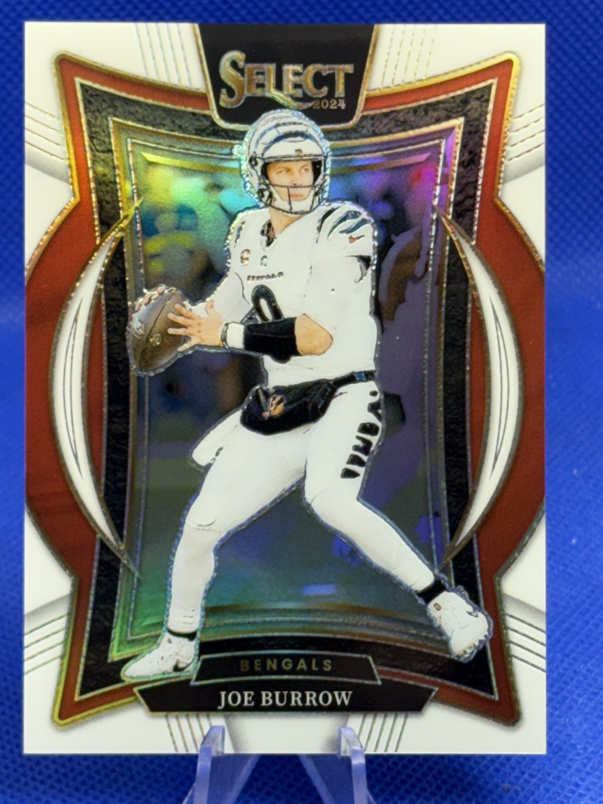 2024 Panini Select Concourse Joe Burrow White Prizm #25/35 SP Cincinnati Bengals