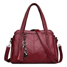 Damenhandtasche Schultertasche Umhängetasche aus weichem Leder Wunderschönes
