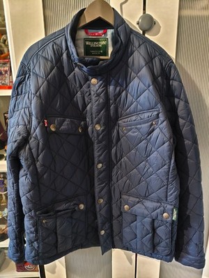 Wellington Of Bilmore Herren Steppjacke mit Auto Innendruck Blau Gr. 56