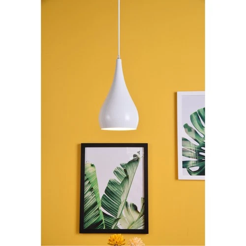 Living District LDPD2001WH Nora 1 Light 6 inch White Pendant Ceiling Light - Picture 8 of 8