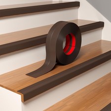 Pluden Wytrzymałe wykończenie krawędzi schodów 40ft Guma winylowa Antypoślizgowa samoprzylepna ochrona