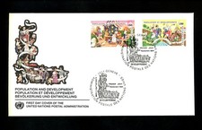 United Nations UN FDC UNPA Geneva #258-259 Population and Development 1994