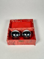 Large Chinese Baoding Stress Balls Meditation Exercise Balls w/ Silk Box