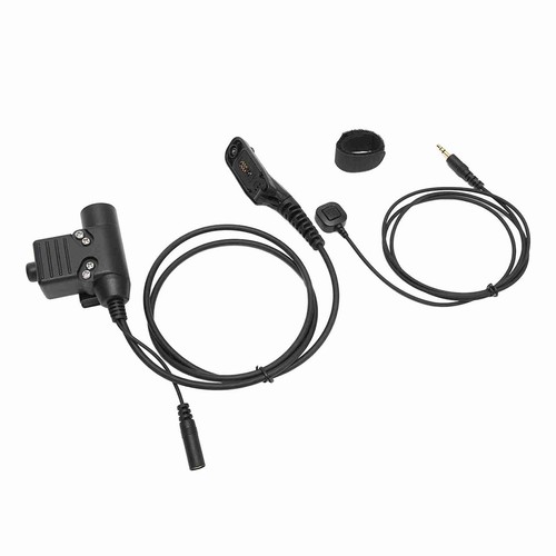 Adapter wojskowy systemu PTT U94 + mikrofon palcowy PTT do XIR P8268 P86 CB - Zdjęcie 3 z 22