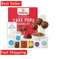 DIY Cake Pop Baking Kit for Kids - Premeasured Ingredients, Decorating Supplies