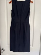 J.CREW Women's Navy Blue Sleeveless Midi Dress V-Neck, Size 2